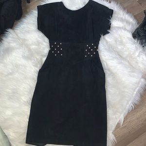 VINTAGE Lauren Alexandra suede dress